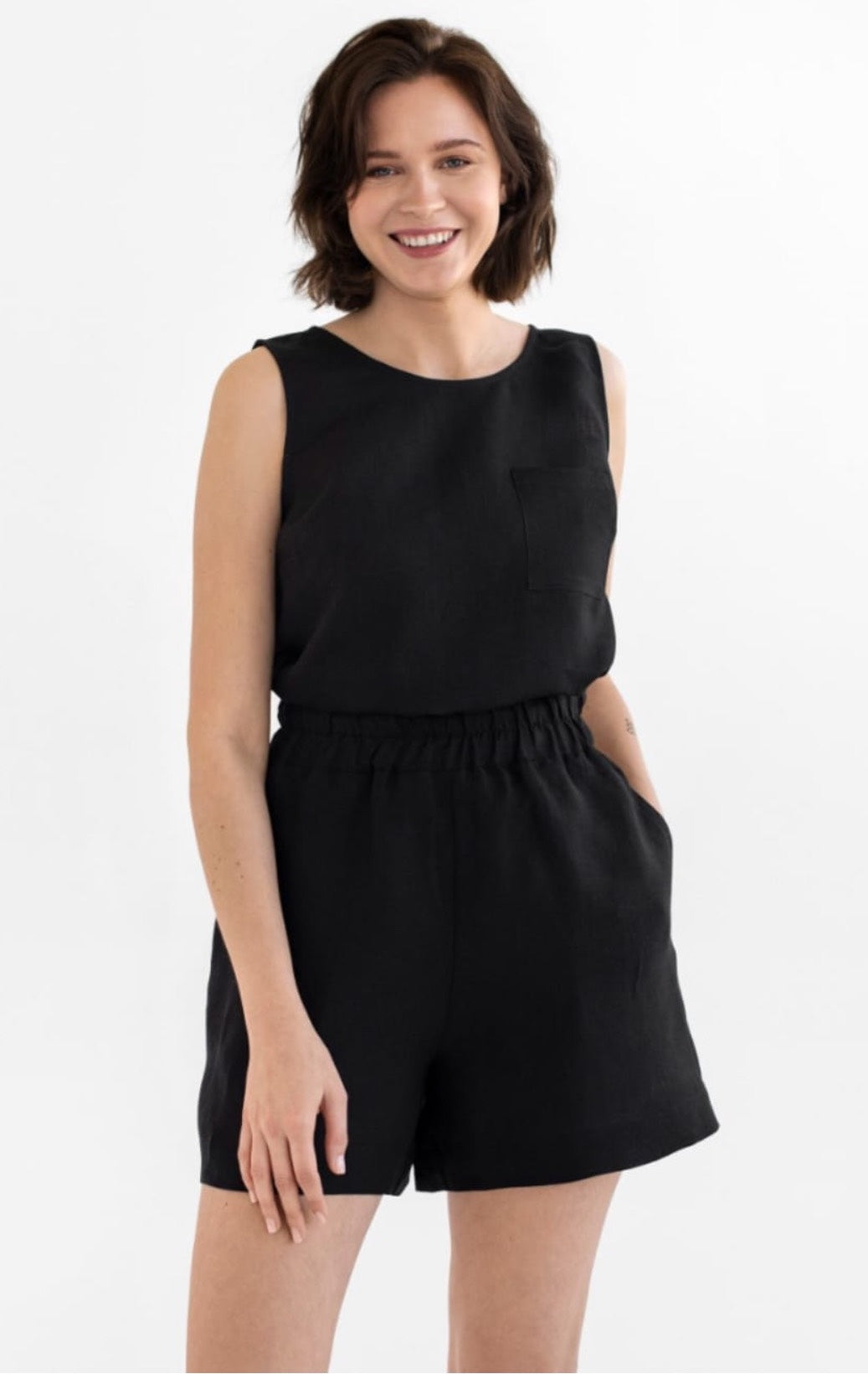 The Classic Black Linen Co-Ord Set