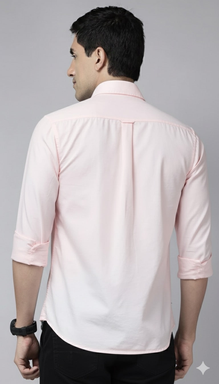 Soft pink oxford shirt